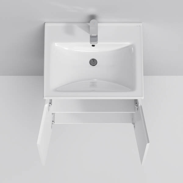 Тумба з раковиною AM.PM X-Joy M85 - FHX0551 - WC0551WG38 підвісна, 55 см, білий глянець, фото 3