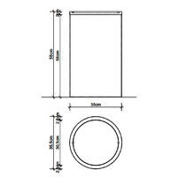 Корзина для белья с крышкой Decor Walther DW 121 0610750 белый матовый, фото №2
