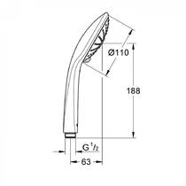 Ручний душ Grohe Euphoria 110 Massage 27221000 хром, фото №2