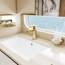 Змішувач для раковини Hansgrohe Talis E 71713990 золото полірований, фото №3