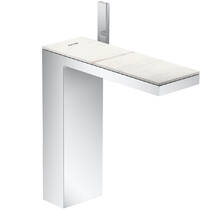 Накладка для змішувача Axor MyEdition 47910000 245 мм білий мармур Lasa Covelano Vena Oro, фото №4