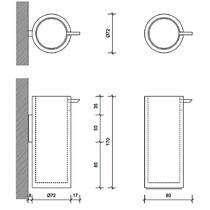 Дозатор для рідкого мила Decor Walther Black Stone SSP 0972365 чорний матовий/сталевий, фото №2