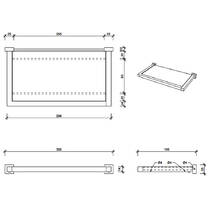 Полиця скляна Decor Walther Corner CO GLA30 0560860 30 см чорний матовий, фото №2