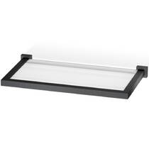 Полиця скляна Decor Walther Corner CO GLA30 0560860 30 см чорний матовий, фото №1