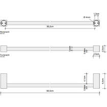 Тримач для рушників Decor Walther Corner CO HTE60 0560260 чорний матовий, фото №2