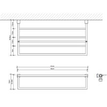 Тримач для рушників Decor Walther Corner CO KHT 0561360 чорний матовий, фото №2
