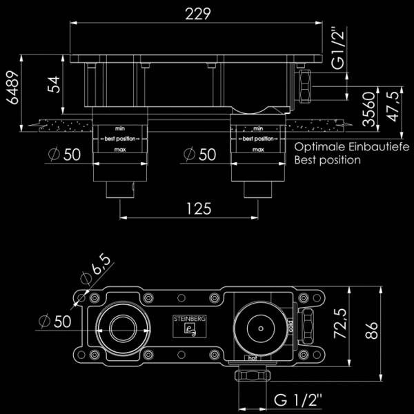 Внутрішня частина змішувача для раковини Steinberg 010 1800 3, фото 2