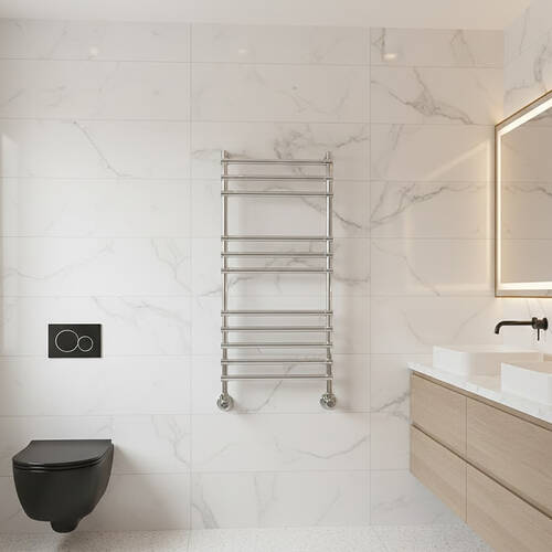 Полотенцесушитель водяной Margaroli Sole 464/11 1076х535 мм хром, фото 1