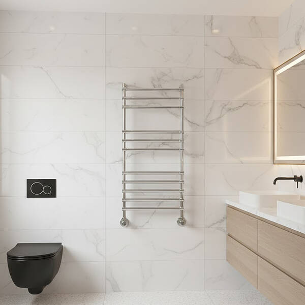 Полотенцесушитель водяной Margaroli Sole 464/11 1076х535 мм хром, фото 1