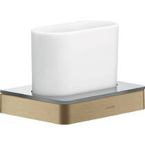 Склянка Axor Universal Softsquare 42834140 з тримачем, бронза матовий, фото №1