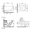 Унітаз підвісний Devit ART 2.0 3020140 безобідковий з сидінням soft-close, фото 2