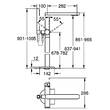 Змішувач для ванни Grohe Plus 23846003 підлоговий,  хром, фото 2