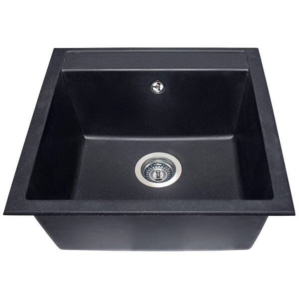 Кухонная мойка Miraggio Bodrum 510 Black Shine черный матовый, фото 4