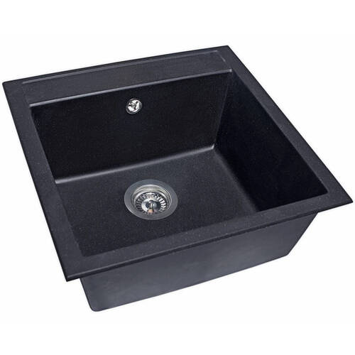 Кухонная мойка Miraggio Bodrum 510 Black Shine черный матовый, фото 1