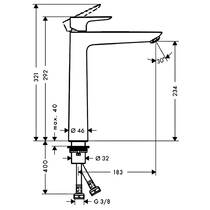 Змішувач для раковини Hansgrohe Talis E 71717140 бронза матовий, фото №2