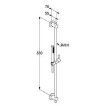 Душовий набір Kludi Nova Fonte Puristic 2084039-15 чорний матовий, фото №2