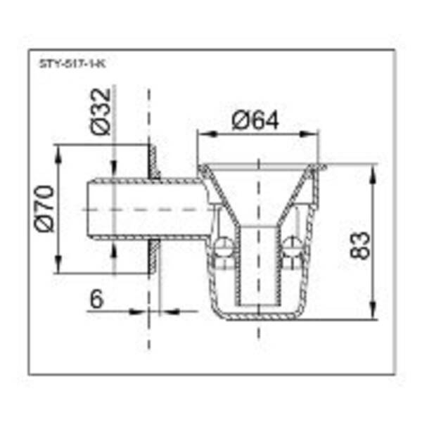 Сифон для бойлера Styron STY-517-1 з кульковим гідрозатвором, білий, фото 2