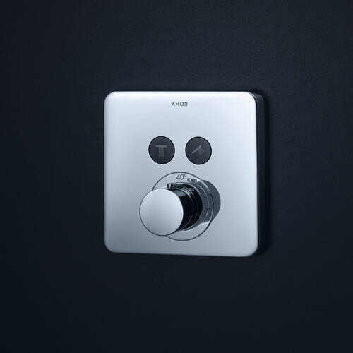 Змішувач прихованого монтажу для душу Axor ShowerSolutions 36707800 з термостатом, оптична нержавіюча сталь, фото 3