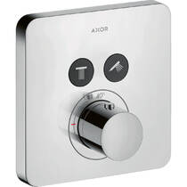 Смеситель скрытого монтажа для душа Axor ShowerSolutions 36707800 с термостатом, оптическая нержавеющая сталь, фото №1