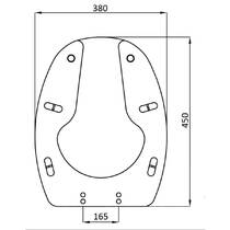 Кришка для унітазів GW11 42 и GW11 43 Genwec GW11 47 01 00 з ергономічним сидінням, білий, фото №2