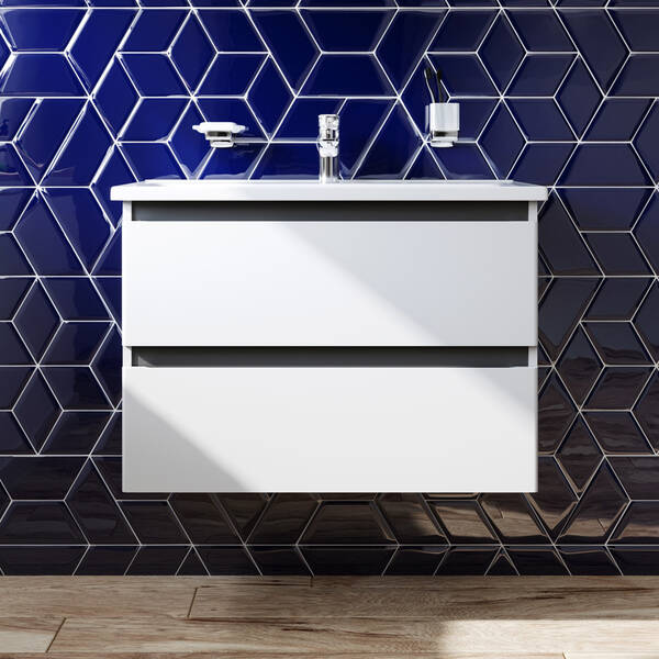 Тумба з раковиною AM.PM X-Joy M85 - FHX0802 - WC0802WG38 підвісна, 80 см, білий глянець, фото 4