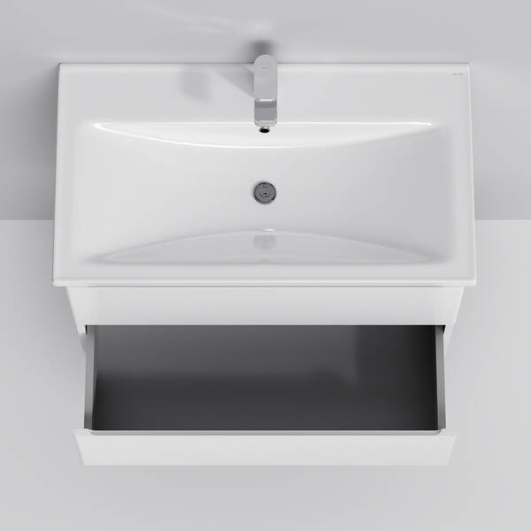 Тумба з раковиною AM.PM X-Joy M85 - FHX0802 - WC0802WG38 підвісна, 80 см, білий глянець, фото 3