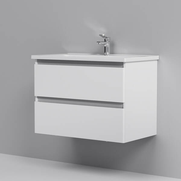 Тумба з раковиною AM.PM X-Joy M85 - FHX0802 - WC0802WG38 підвісна, 80 см, білий глянець, фото 2