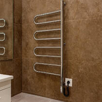 Рушникосушарка електрична Mario Трістар-I 1000х445/55 TR 1025х445 мм полірована нержавіюча сталь 115 Вт, фото №1