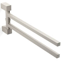 Держатель для полотенец Decor Walther Corner CO HTH2 0560734 двойной, никель матовый, фото №1