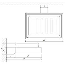 Мыльница Decor Walther Corner CO WSS 0561834 с держателем, никель матовый, фото №2