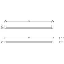 Тримач для рушників Decor Walther Corner CO HTE80 0560334 нікель матовий, фото №2