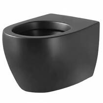 Унитаз подвесной Devit Acqua 3020155B безободковый без крышки черный матовый, фото №2