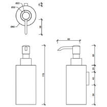 Дозатор для рідкого мила Decor Walther Classic DW 326 0853200 хром, фото №2