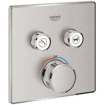 Смеситель скрытого монтажа для душа Grohe Grohtherm SmartControl 29124DC0 с термостатом, суперсталь