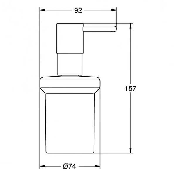Дозатор для рідкого мила Grohe Essentials 40394GN1 брашоване золото, фото 2