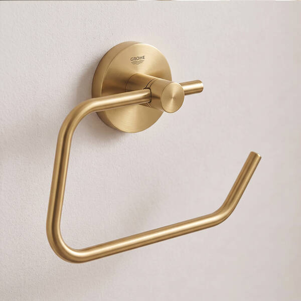 Тримач для туалетного паперу Grohe Essentials 40689GN1 брашоване золото