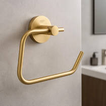 Держатель для туалетной бумаги Grohe Essentials 40689GN1 брашированное золото, фото 5