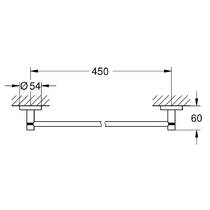 Тримач для рушників Grohe Essentials 40688GN1 брашоване золото, фото №2