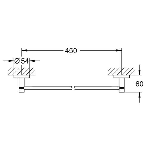 Тримач для рушників Grohe Essentials 40688GN1 брашоване золото, фото 2