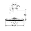 Верхній душ Grohe Rainshower 310 Mono Cube 26566000 хром, фото 2