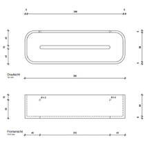 Полиця зі штучного каменю Decor Walther Black Stone DCT30 0973864 30 см чорний матовий, фото №2