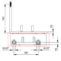 Внутрішня частина змішувача для раковини Fantini 44 00 T010A AK/25, фото №2