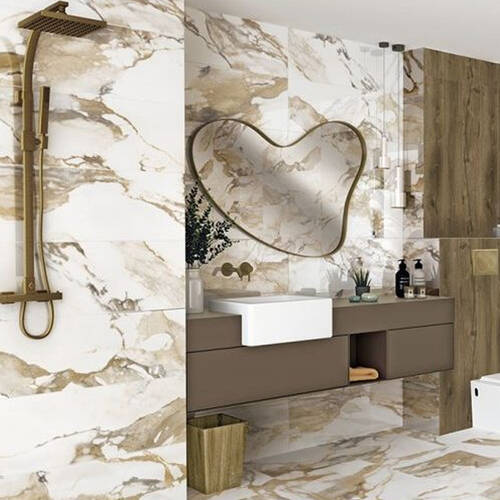 Плитка Geotiles Valeria Rlv Oro 33x100 см, фото 1