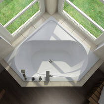 Ванна акриловая Duravit D-code 700137000000000 140х140 см белый глянец, фото №1
