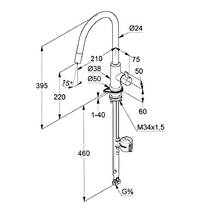 Смеситель для кухни Kludi Bingo Star XS 468519378 белый матовый/хром, фото №2