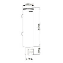 Дозатор для жидкого мыла Genwec GW04 06 04 01 нержавеющая сталь матовый, фото №2