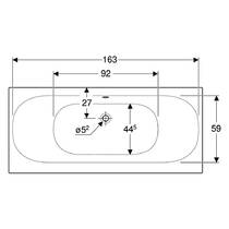 Ванна акриловая Geberit Soana 554.003.01.1 170х75 см с ножками, белый глянец, фото №3