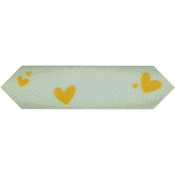 Декор Pamesa Agatha Circus 21 Corazones Amarillo 7,5x26,5 см, фото 1