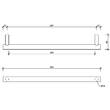 Тримач для рушників Decor Walther Bar HTE40 0856200 хром, фото 2