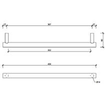 Тримач для рушників Decor Walther Bar HTE40 0856200 хром, фото №2